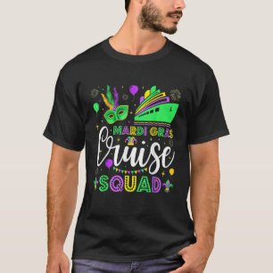 T-shirt Mardi Gras Cruise Squad 2023 Famille du groupe cor