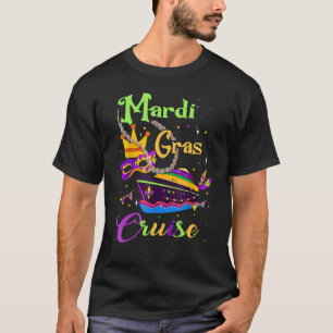 T-shirt Mardi Gras Cruise Squad 2023 Famille du groupe cor