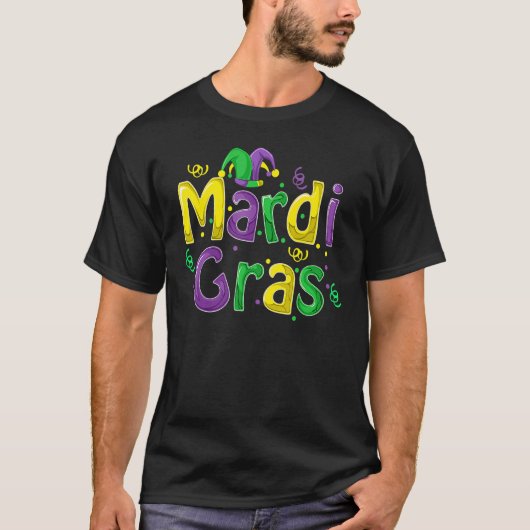 T-shirt Mardi Gras Cute Carnival Fat Tuesday Funny_2 (Devant)