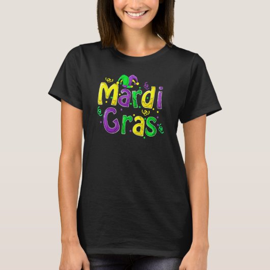 T-shirt Mardi Gras Cute Carnival Fat Tuesday Funny_4 (Devant)