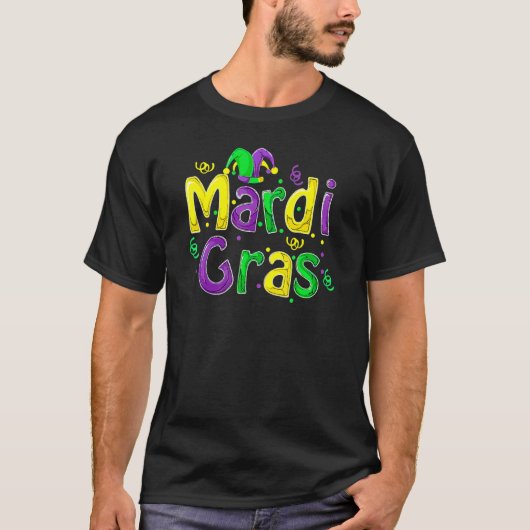 T-shirt Mardi Gras Cute Carnival Fat Tuesday Funny_4 (Devant)