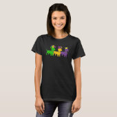 T-shirt Mardi Gras Dachshund Beads Festival Jester Casquet (Devant entier)