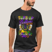 T-shirt Mardi Gras Descend En Bas En Descendant Des Perles (Devant)