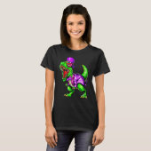 T-shirt Mardi Gras Dinosaur Trex Dino T Rex (Devant entier)