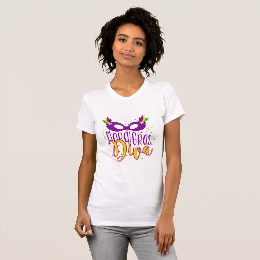 T-shirt Mardi Gras Diva (Devant entier)