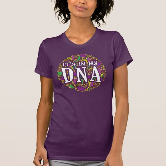 T-shirt Mardi Gras Est Dans Mon ADN Moderne Intricable (Devant)