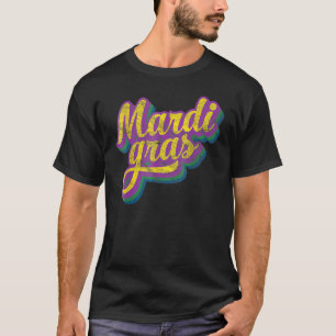 T-shirt Mardi Gras Festival Jester perles Casquettes Masqu