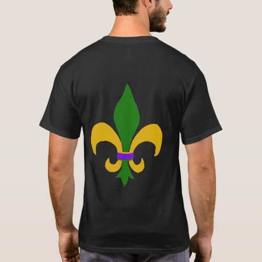 T-shirt Mardi Gras Fleur de Lis (Dos)