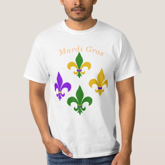 T-shirt Mardi Gras Fleur de Lis (Devant)
