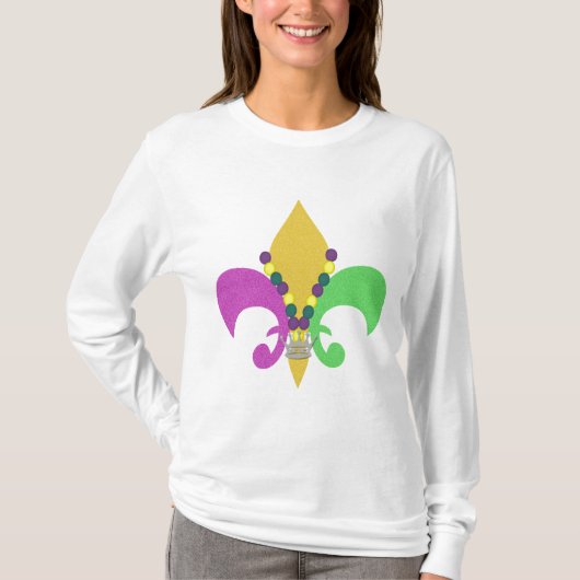 T-shirt Mardi gras Fleur De Lis (Devant)