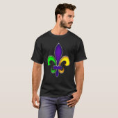 T-shirt Mardi Gras Fleur De Lis New Orleans Parade W (Devant entier)