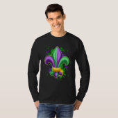 T-shirt Mardi Gras Fleur De Lis Paint Splatter for men wom (Devant entier)