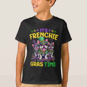 T-shirt Mardi Gras French Bulldog Time Mardi Gras