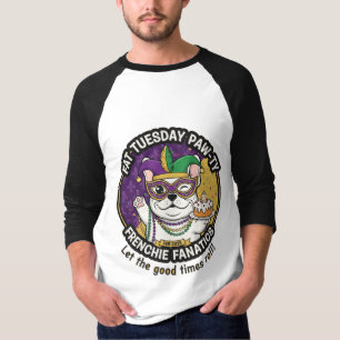 T-shirt Mardi Gras Frenchie Party : Amoureux des chiens de