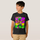 T-shirt Mardi Gras Funny Dabbing Black Boy Jester Hat Kid  (Devant entier)