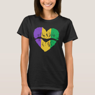 T-shirt Mardi Gras Girl Lips Festival Couleurs Carnaval