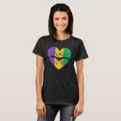 T-shirt Mardi Gras Girl Lips Festival Couleurs Carnaval (Devant entier)