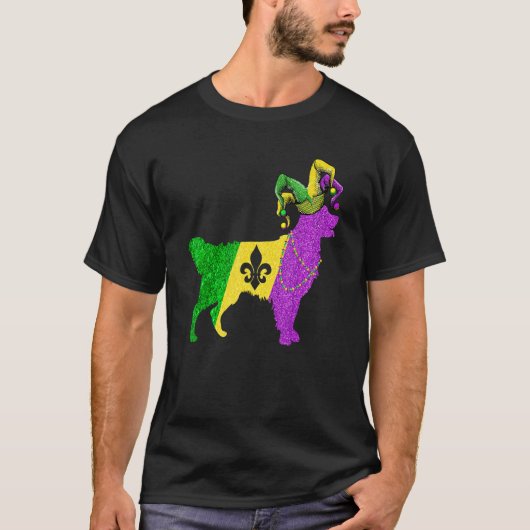 T-shirt Mardi Gras Golden Retriever Chien Mardi Gras H (Devant)