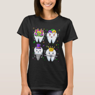 T-shirt Mardi Gras Groupe de Squad Dental Correspondant Ma