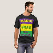 T-SHIRT MARDI GRAS HEUREUX (Devant entier)