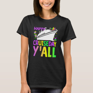 T-shirt Mardi Gras Joyeux Cruiseday Y'all célébrations par