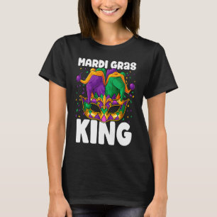 T-shirt Mardi Gras King Costume Jester Outfit Kids Boy Men