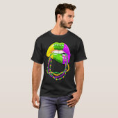 T-shirt Mardi Gras lèvres Queen Beads tenue pour femmes Ca (Devant entier)