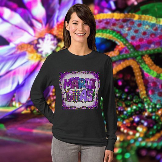 T-shirt Mardi Gras Long Manches