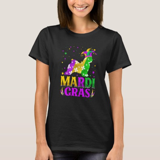 T-shirt Mardi Gras Maltese Dog Lover Carnival Jester Premi (Devant)