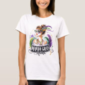 T-shirt Mardi Gras Mama Messy Bun Lunettes de cheveux Happ