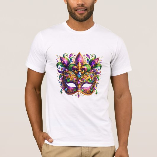 T-shirt Mardi Gras Mask  (Devant)