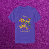 T-shirt Mardi Gras Masque Fleur de Lis Perles King Cake