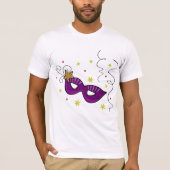 T-Shirt Mardi Gras Masque Oeil Carnaval Mens (Devant)