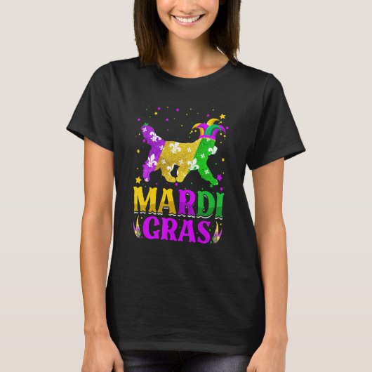 T-shirt Mardi Gras Newfoundland Dog Lover Carnival Jester_ (Devant)