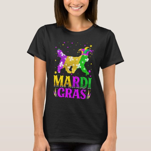 T-shirt Mardi Gras Newfoundland Dog Lover Carnival Jester_ (Devant)
