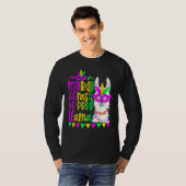 T-shirt Mardi Gras No Prob Llama Alpaca Funny Carnival Cos (Devant entier)