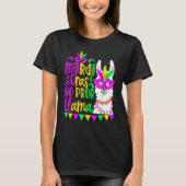 T-shirt Mardi Gras No Prob Llama Alpaca Funny Carnival Cos (Devant)