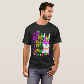 T-shirt Mardi Gras No Prob Llama Alpaca Funny Carnival Cos (Devant entier)