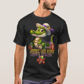 T-shirt Mardi Gras Parti Gator & Crawdads (Devant)