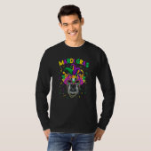 T-shirt Mardi Gras Party Cute Boxer Dog Lover Jester Mask  (Devant entier)