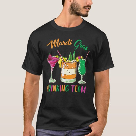 T-shirt Mardi Gras Party Drinking Team Crawfish Carnival P (Devant)