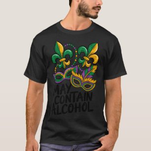 T-shirt Mardi Gras Peut Contenir Drôle