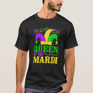 T-shirt Mardi Gras Queen Carnival Parade Jester Beads grap