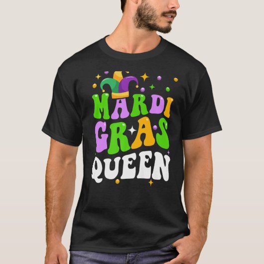 T-shirt Mardi Gras Queen Family Party Carnaval de la Nouve (Devant)