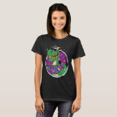 T-shirt Mardi Gras Rex Dinosaur Dino Mardi Gras Bead Costu (Devant entier)