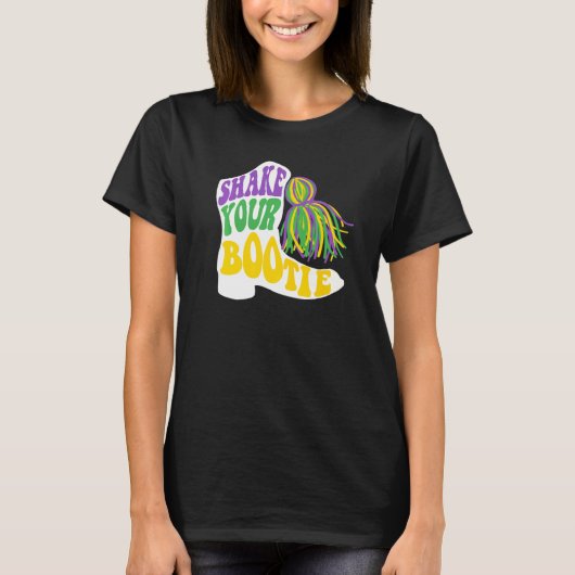 T-shirt Mardi Gras Shake Vos Bootie Majorette Bottes (Devant)