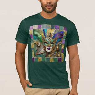T-shirt Mardi Gras Troisième Oeil Gold Céramique Masque