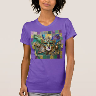 T-shirt Mardi Gras Troisième Oeil Gold Céramique Masque
