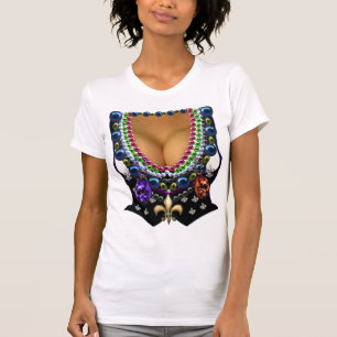 T-shirt Mardi Gras Vest avec perles