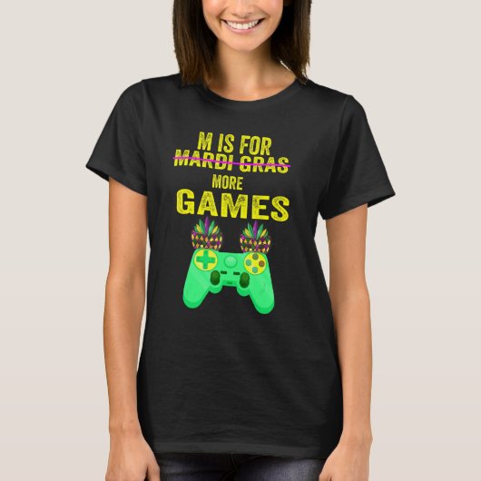 T-shirt Mardi Gras Video Game Controller Awesome Boys Coût (Devant)